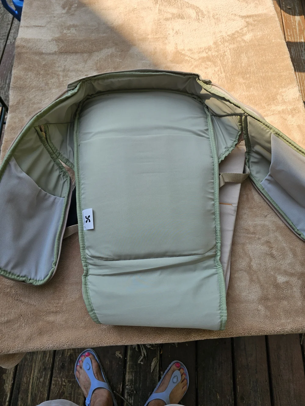 Mopak Light Beige Men's Backpack - Minimalist Carry